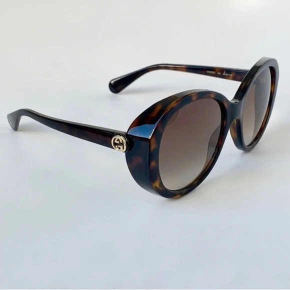 New - GUCCI WOMENS ROUND HAVANA HAVANA BROWN SUNGLASSES GG0368S-30006035-002 Gucci | Accessories | New Gucci Womens Round Havana Havana  main image 2